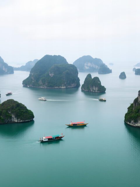 Ha Long Bay Vietnam limestone islands cruise